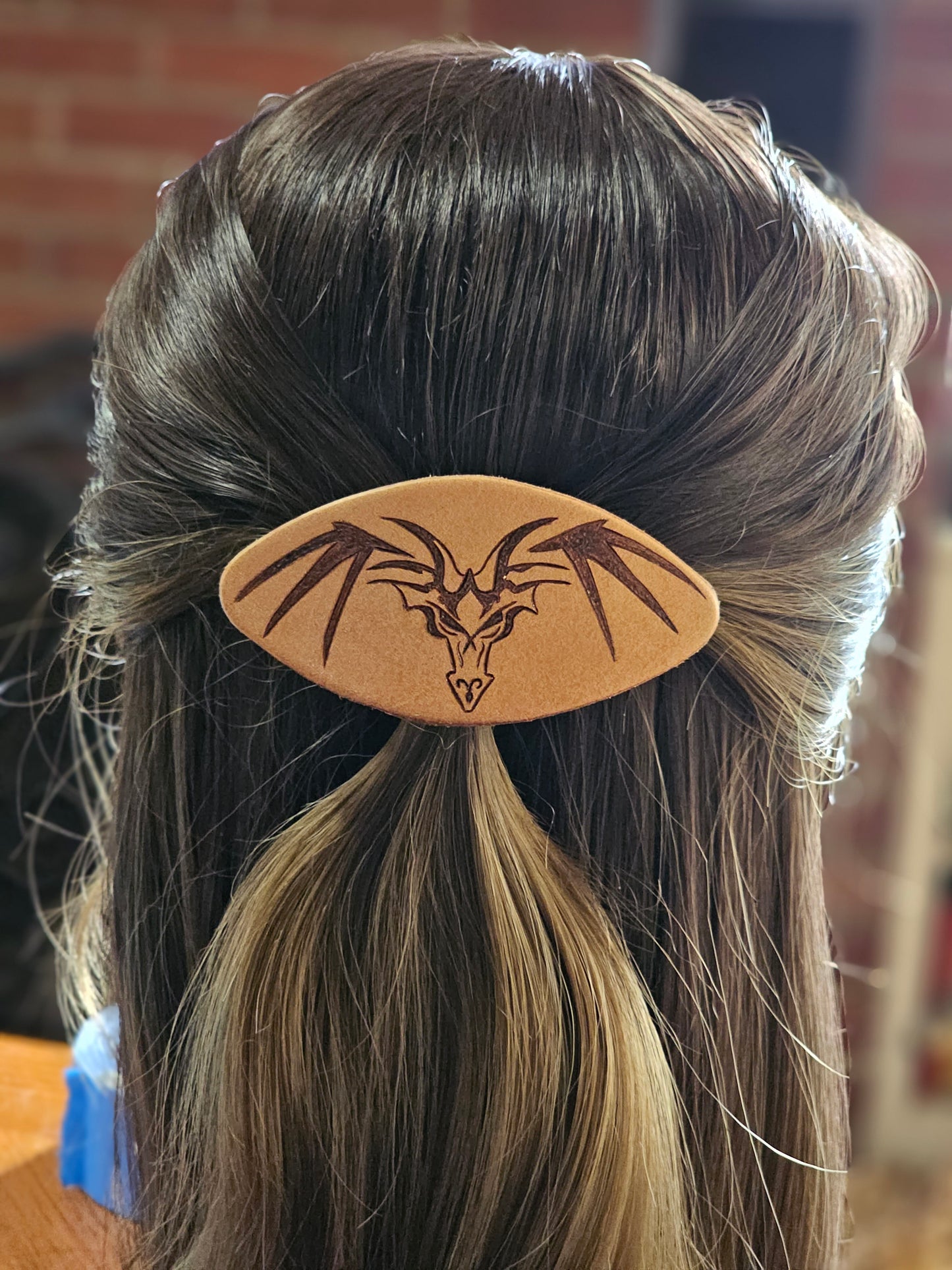 Dragon Leather Hair Clip