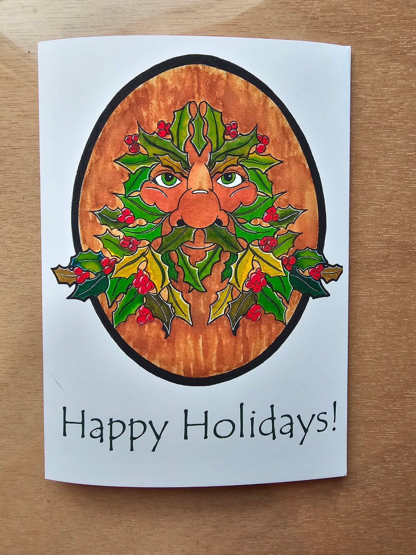 "Holly man" Card