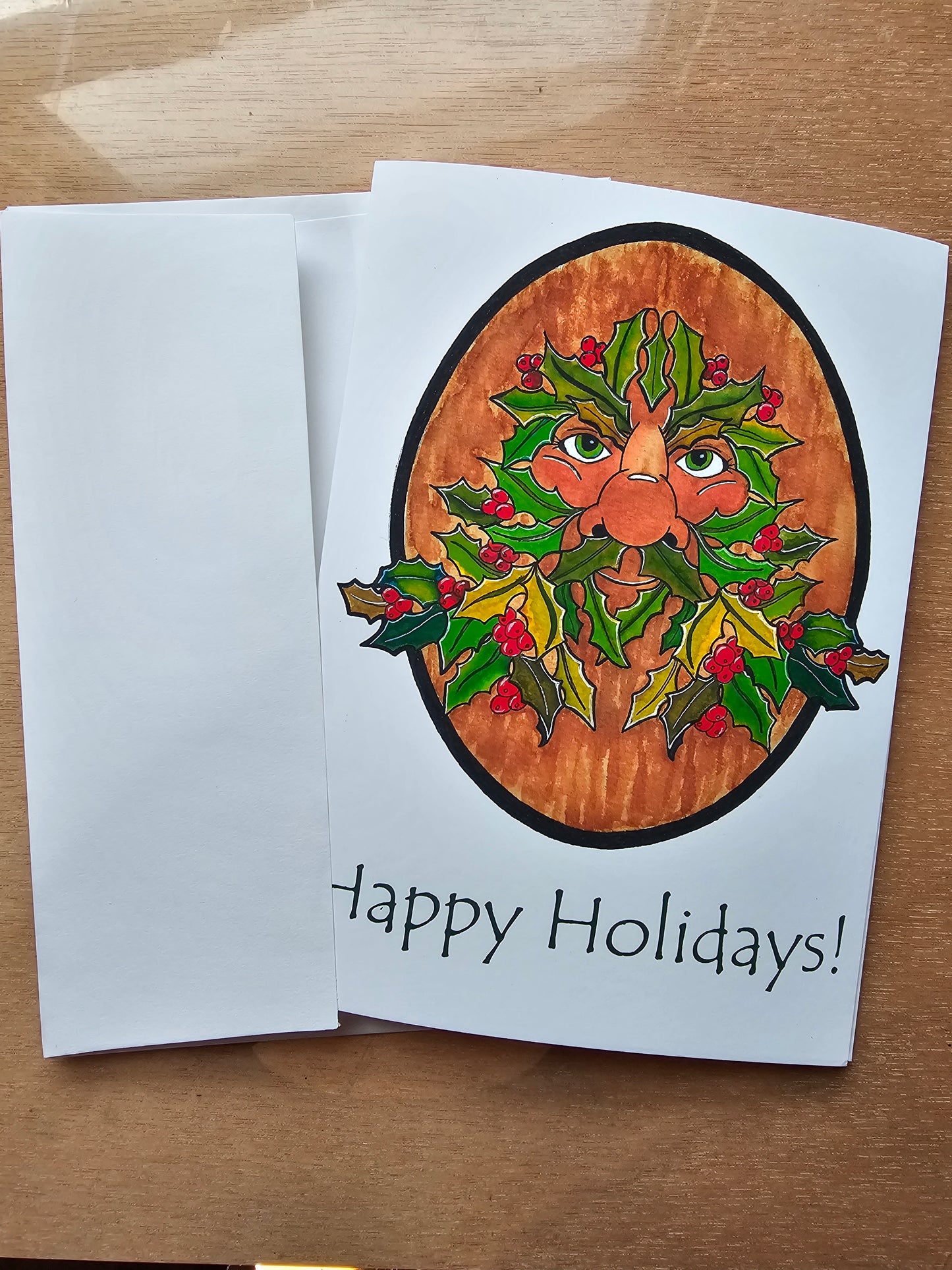 "Holly man" Card