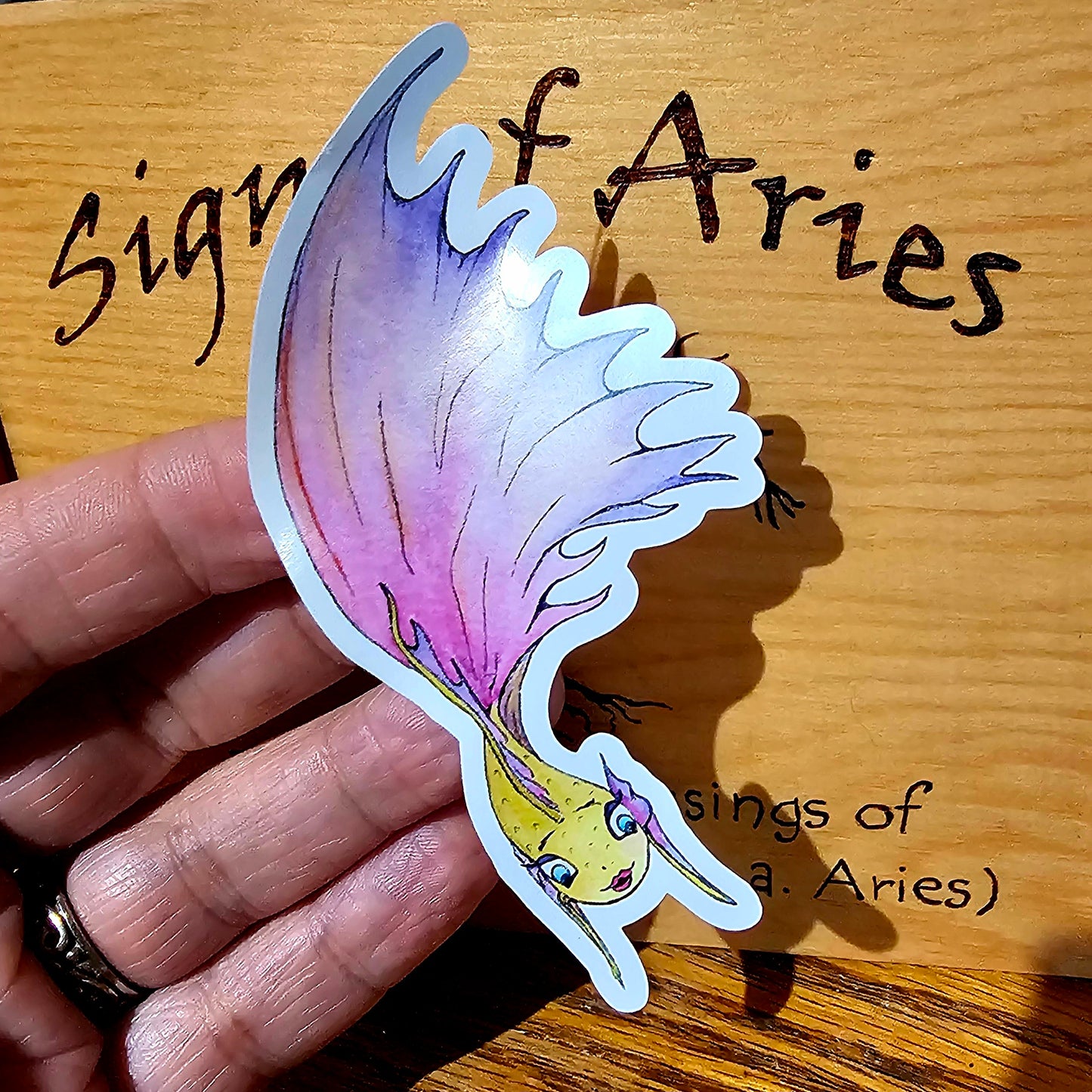 Beta Fish Vinyl Die Cut stickers