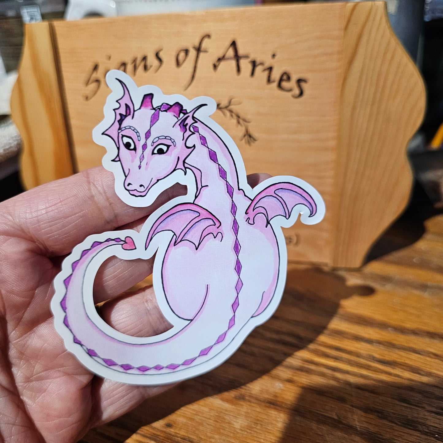 Pink Dragon stickers