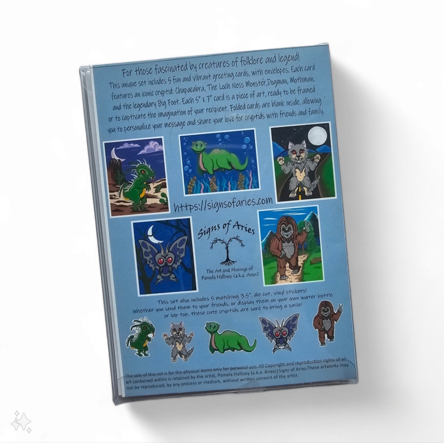 Cute Cryptids Stationery Set