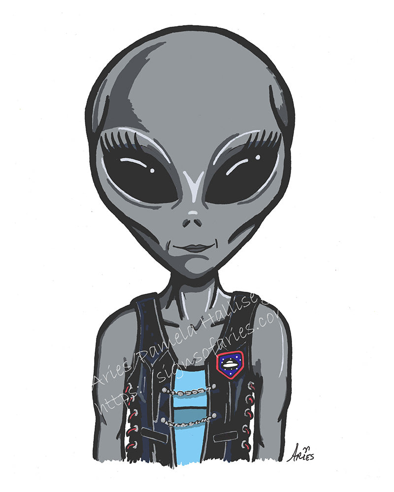 "Seira" Vek's alien partner print