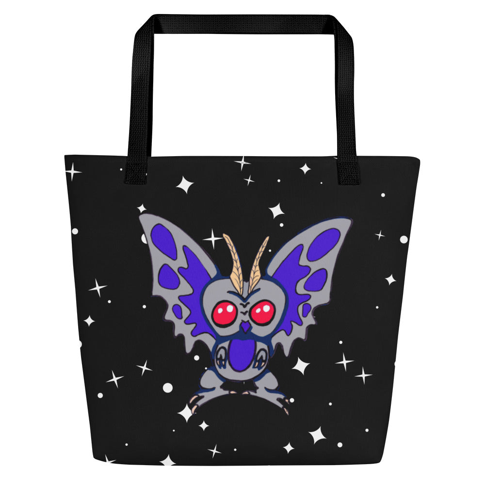 Large Tote Bag with Pocket Mothman