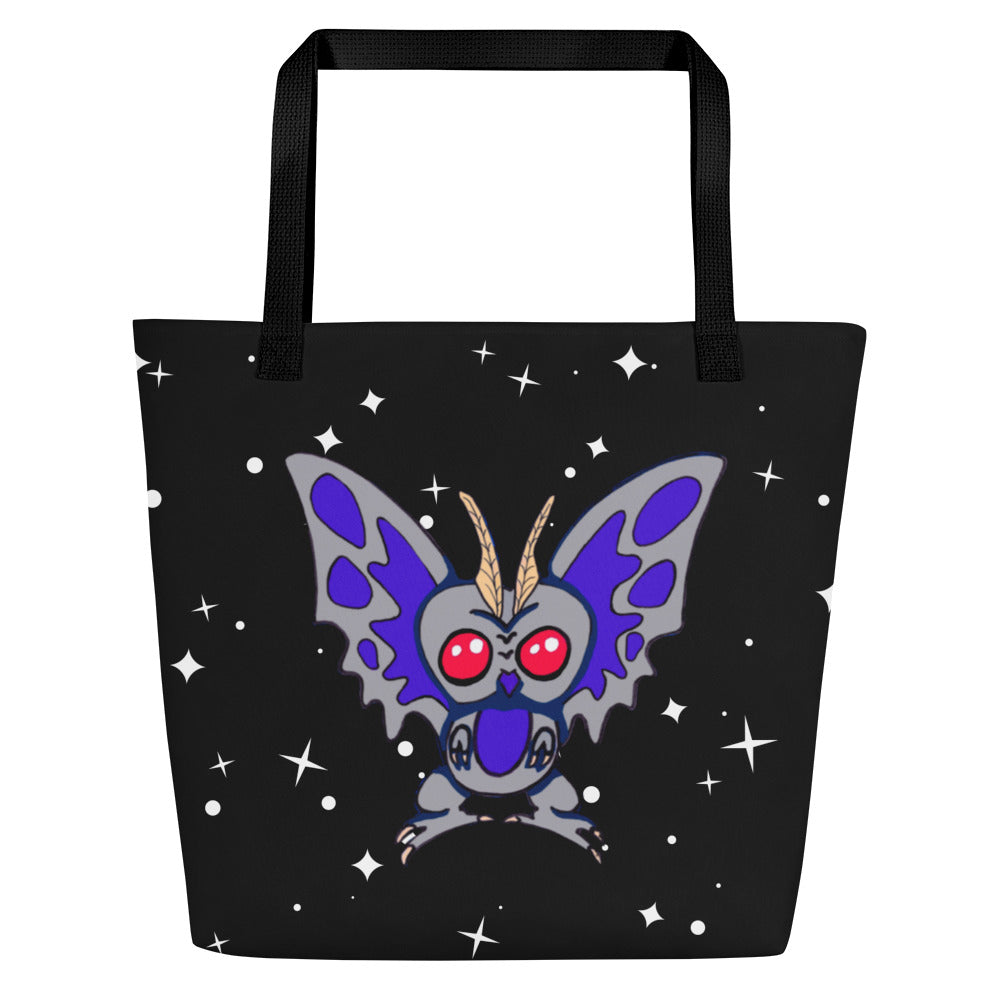 Large Tote Bag with Pocket Mothman