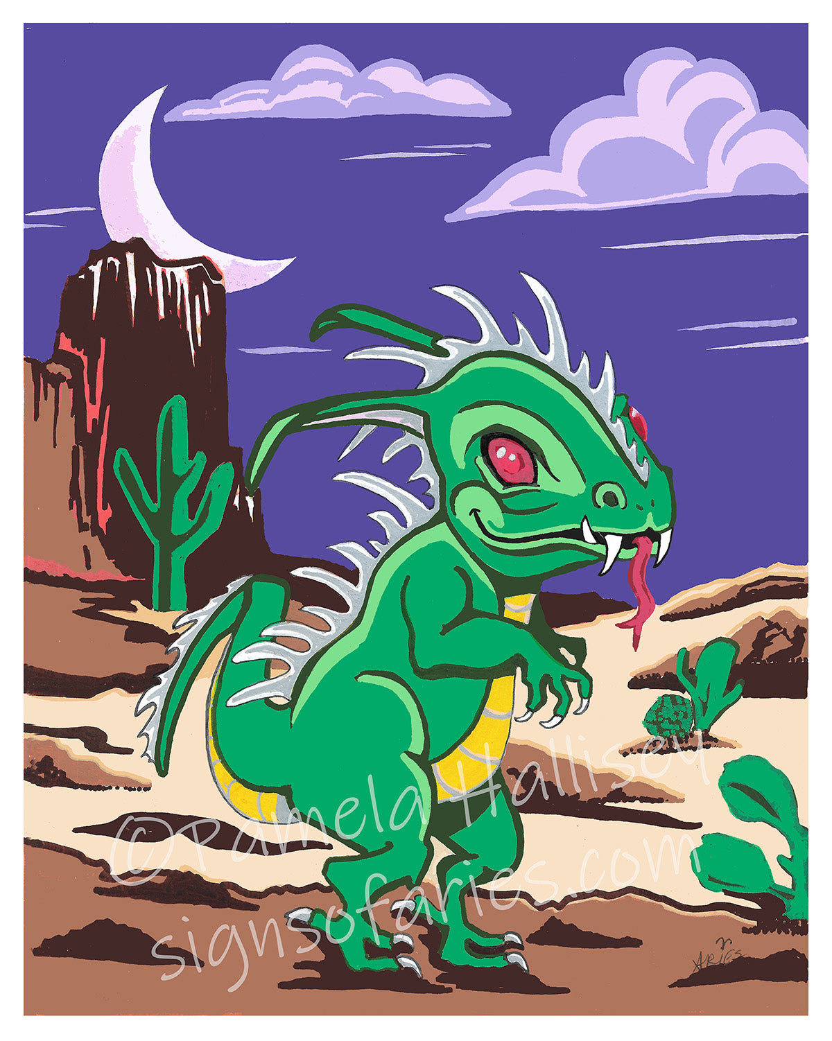 Cute Cryptids El Chupacabra 8"x10" print