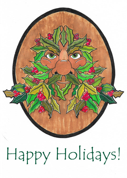 "Holly man" Card