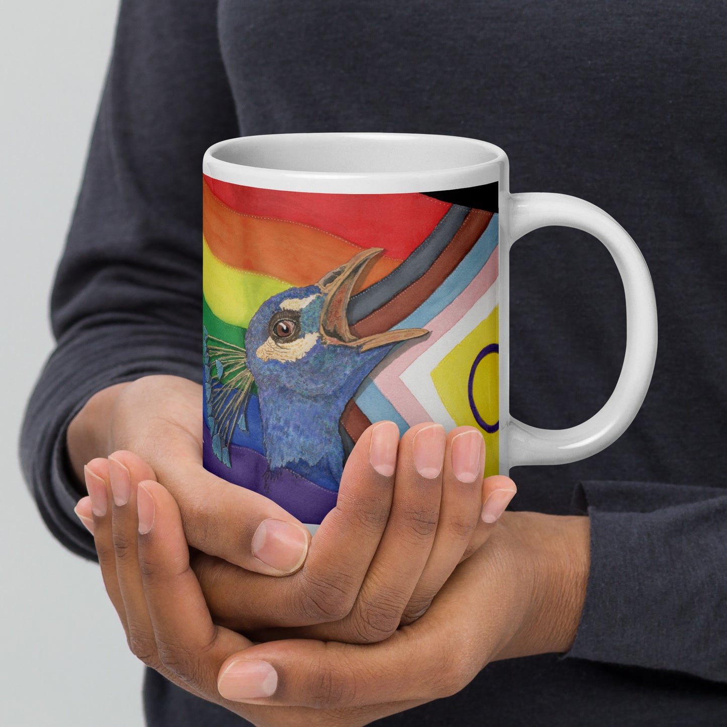 "Help" 20oz glossy mug