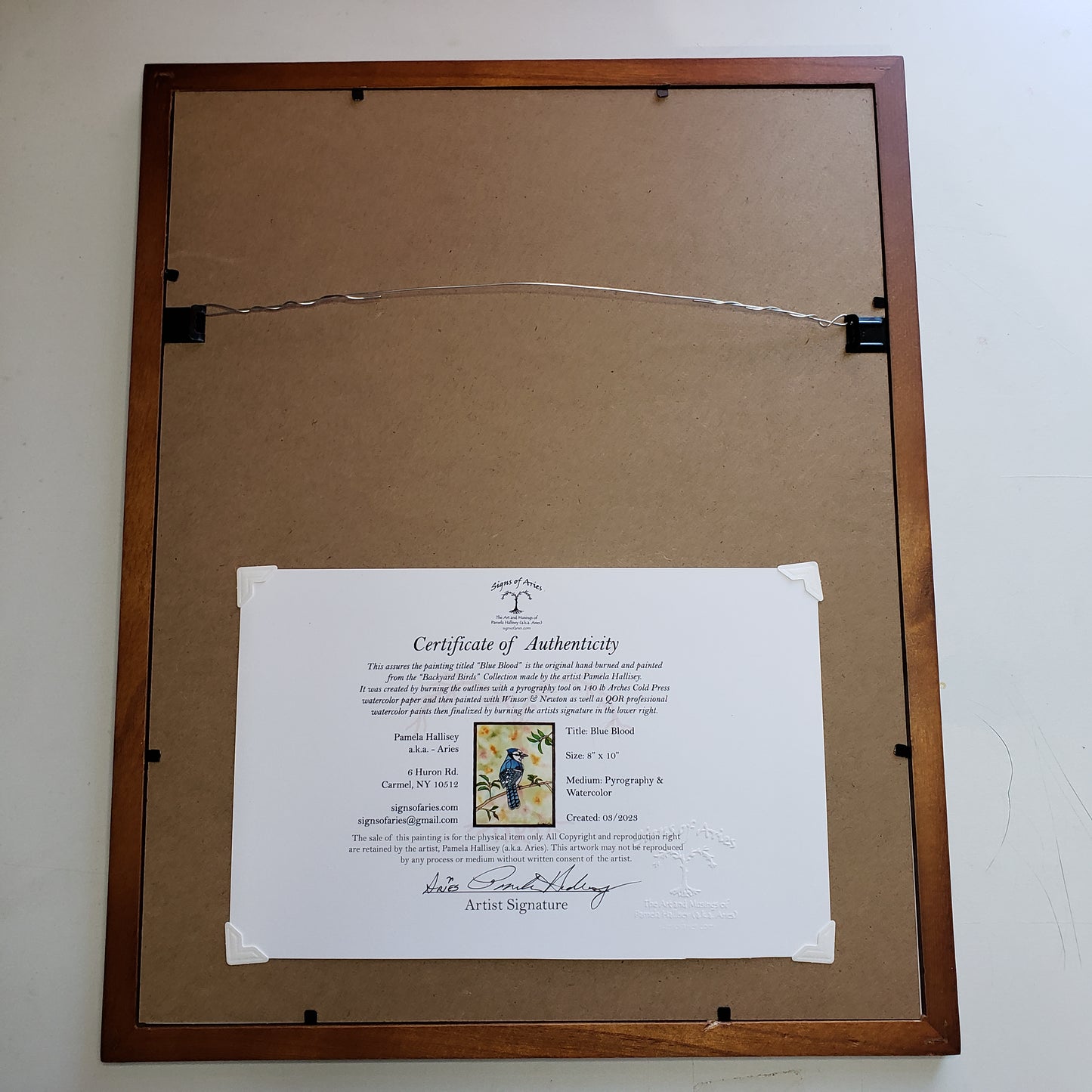 ORIGINAL "Blue Blood" Blue Jay Art