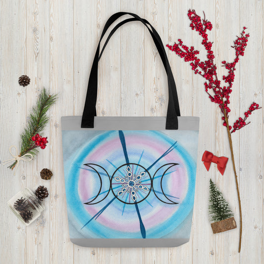 Triple Moonflake Tote bag