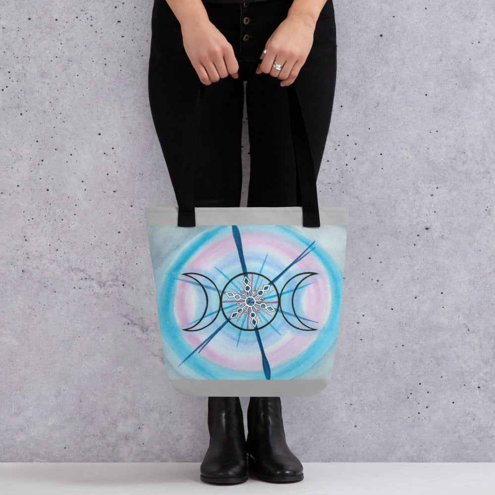 Triple Moonflake Tote bag