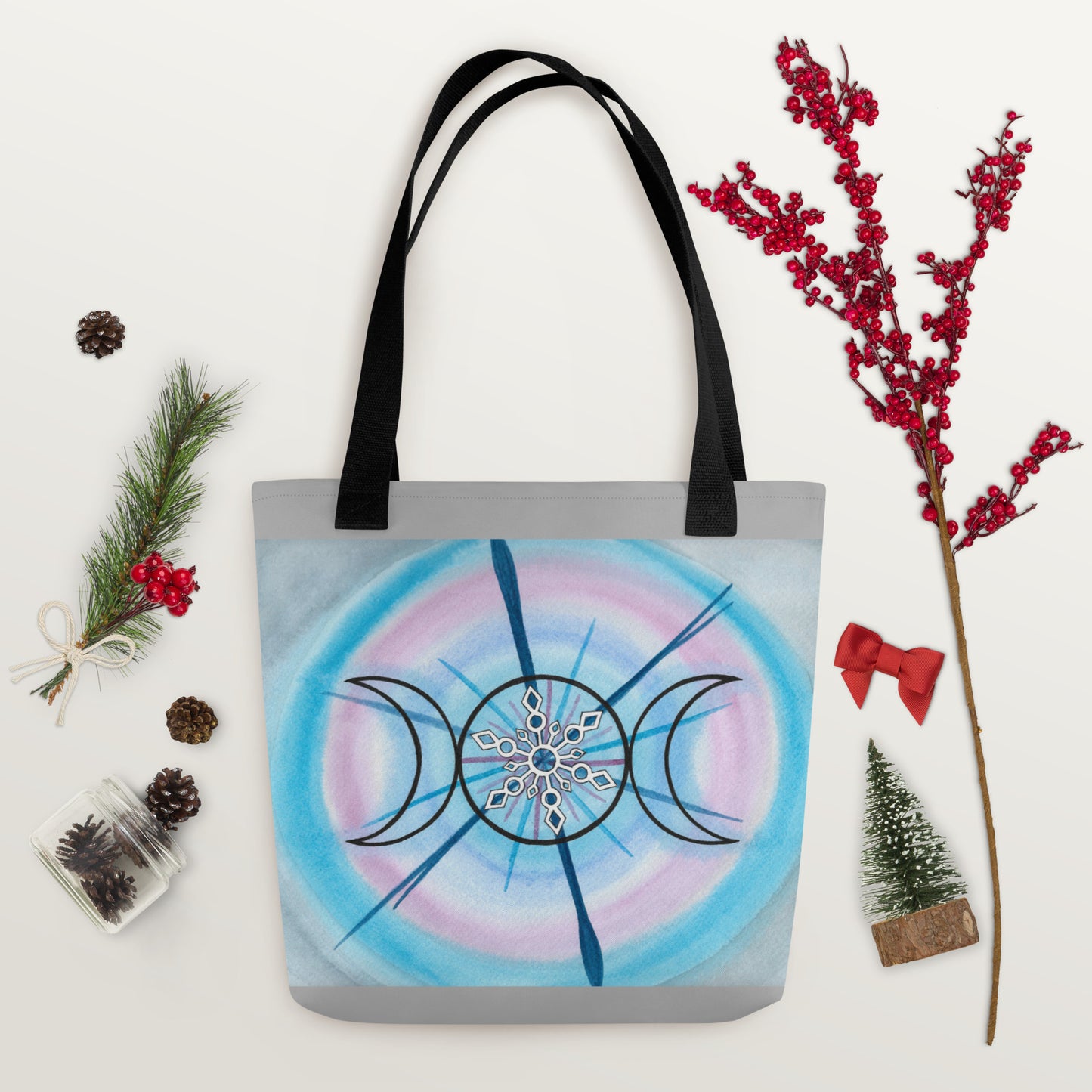 Triple Moonflake Tote bag