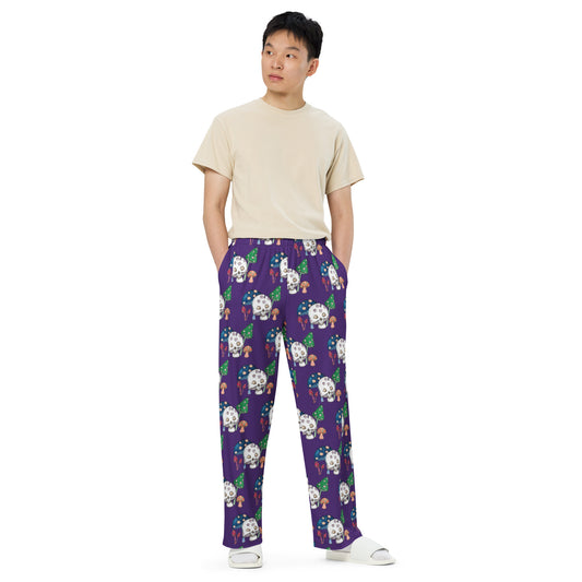 Skullshroom unisex wide-leg pants