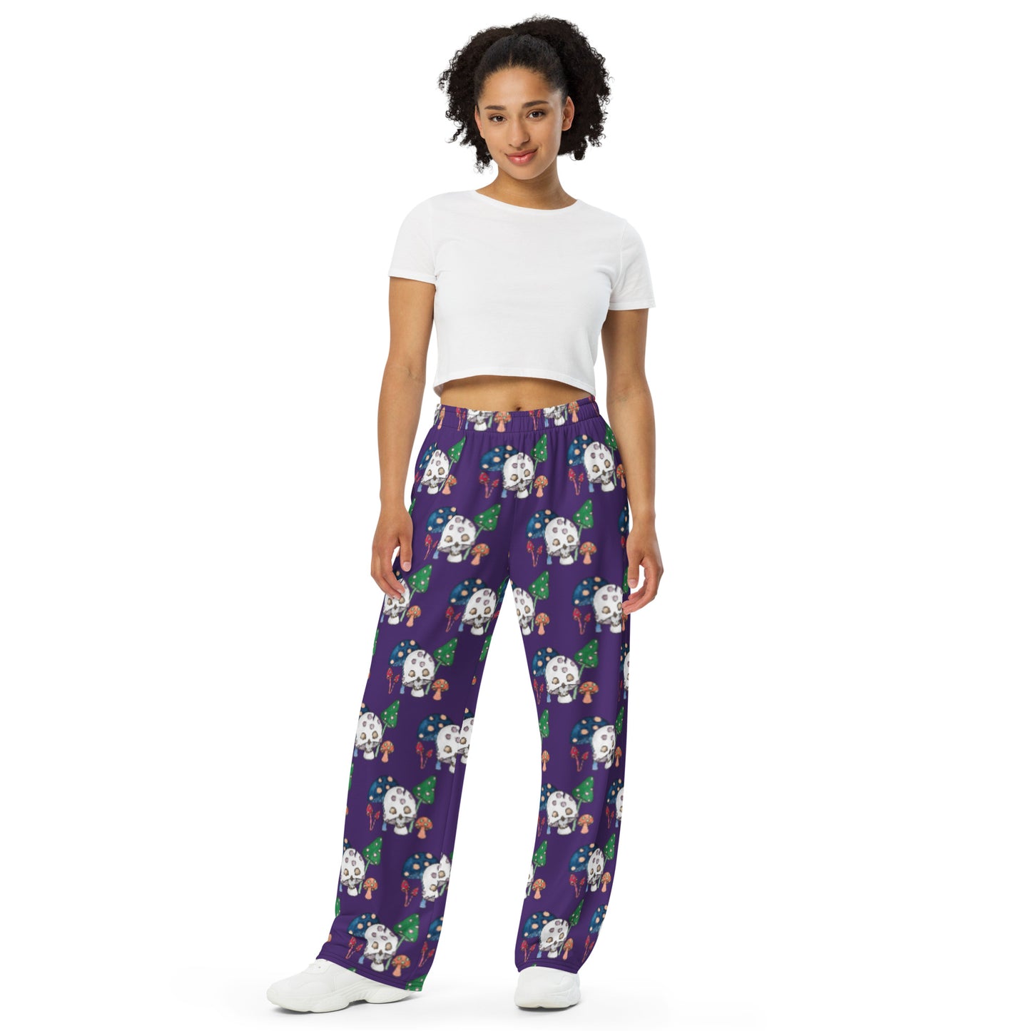 Skullshroom unisex wide-leg pants