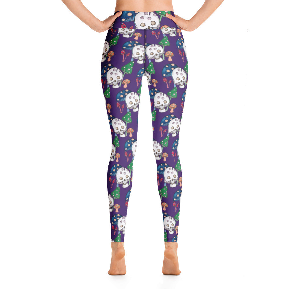 Skullshroom Yoga Leggings