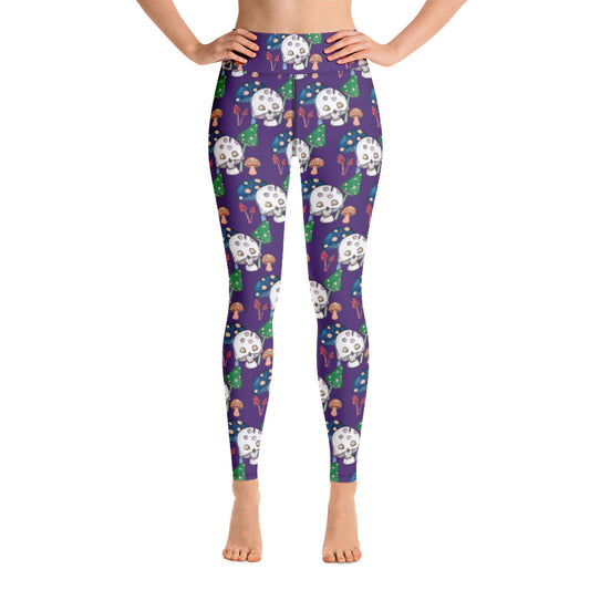Skullshroom Yoga Leggings