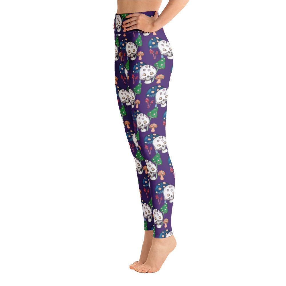 Skullshroom Yoga Leggings
