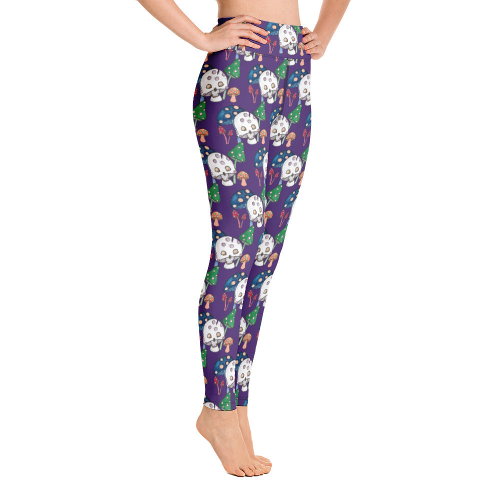 Skullshroom Yoga Leggings