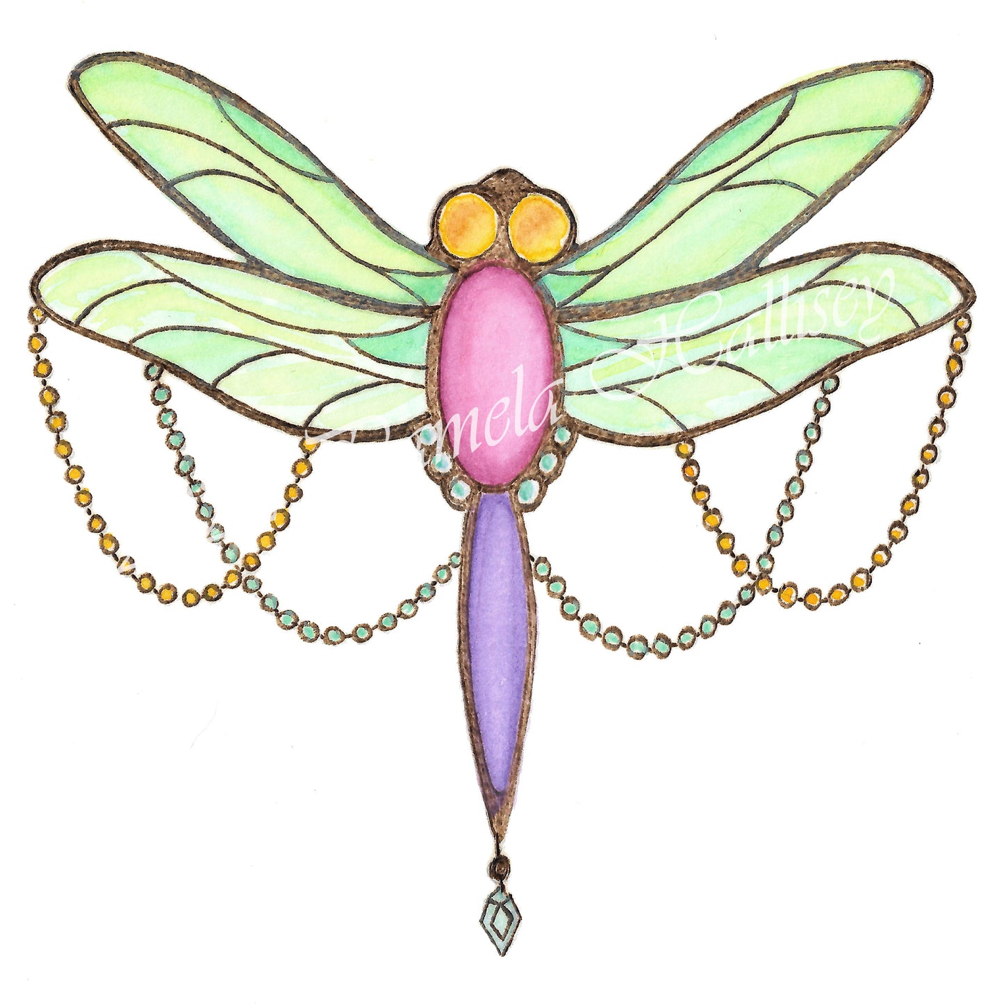 "Bugs!" Dragonfly Art Giclee