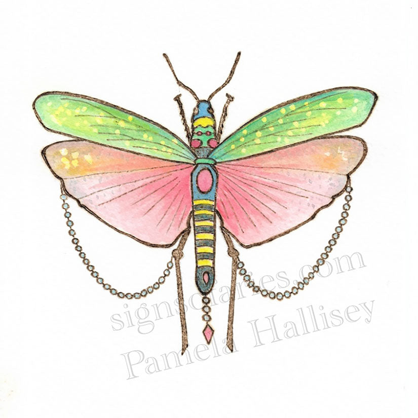 "Rainbow Locust" Original Art