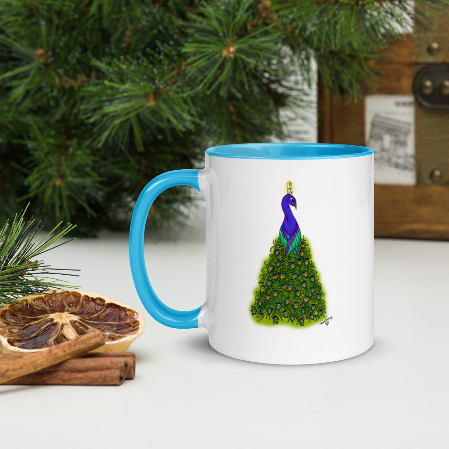 Peacock Tree Mug