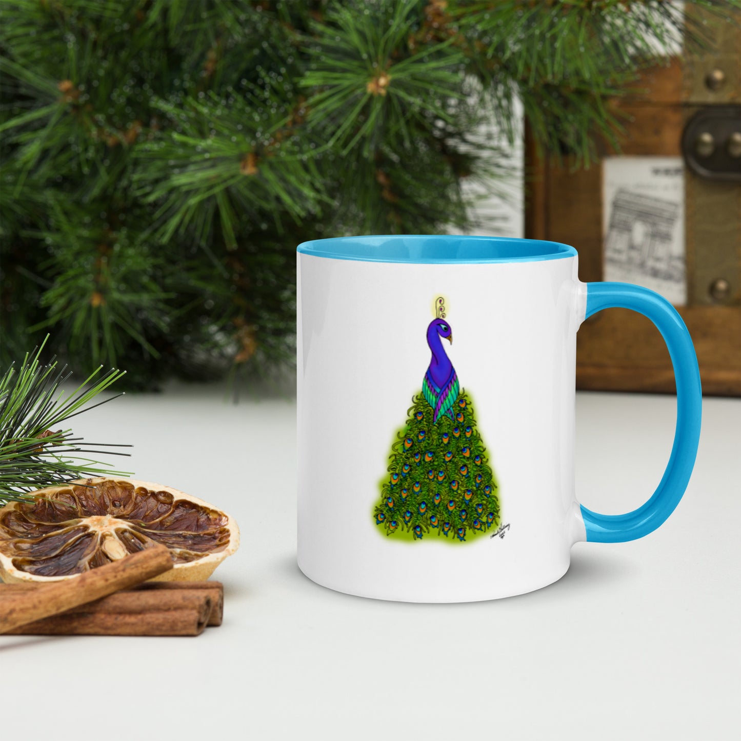 Peacock Tree Mug
