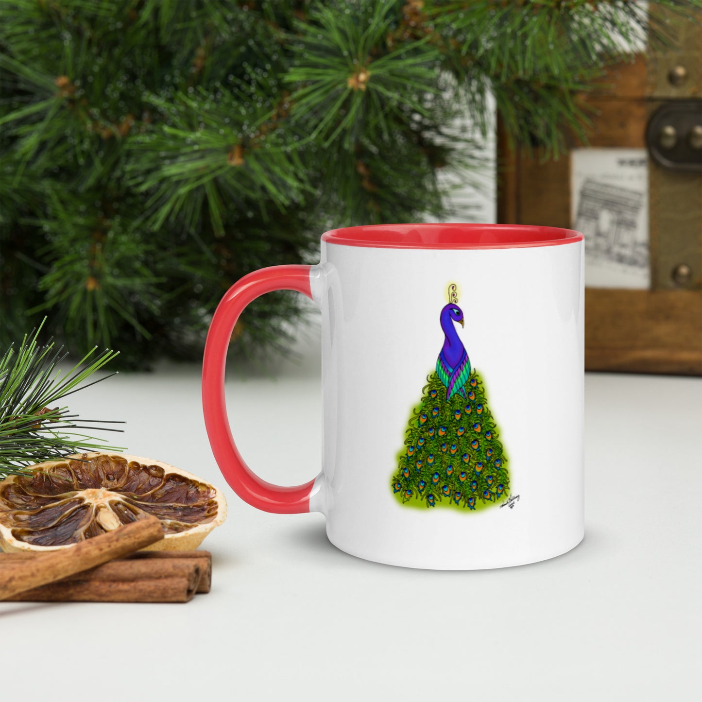 Peacock Tree Mug
