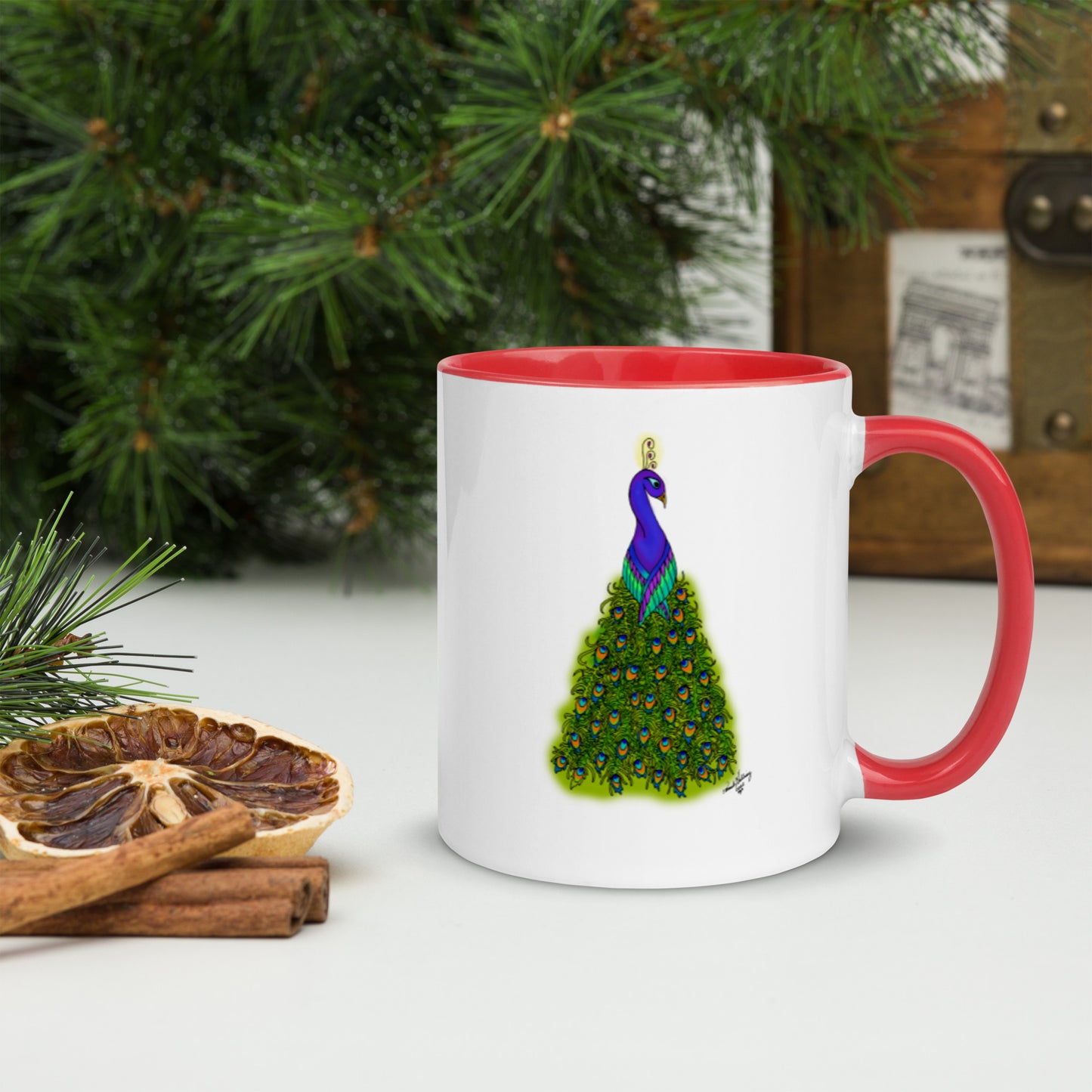 Peacock Tree Mug