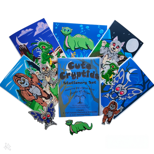 Cute Cryptids Stationery Set