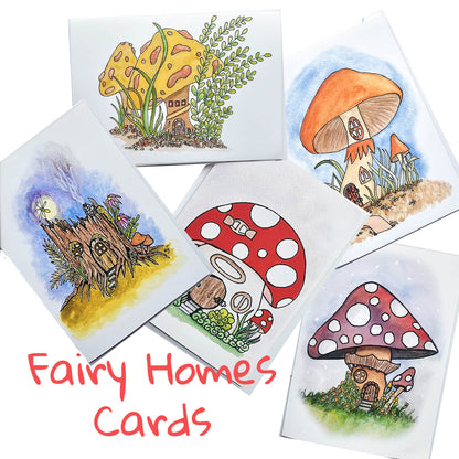 Fairy Homes Collection 5"x7" Frameable Cards