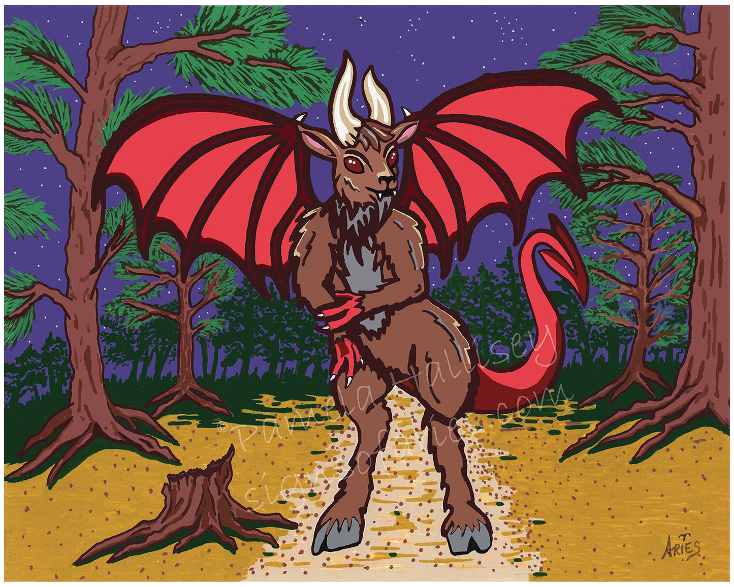 Cute Cryptids Jersey Devil print