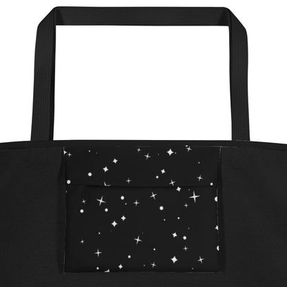 Mothman Large Tote Bag with Pocket