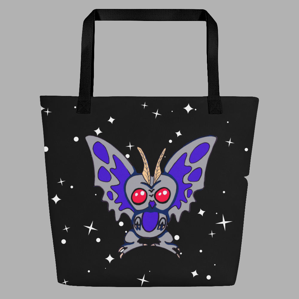 Large Tote Bag with Pocket Mothman