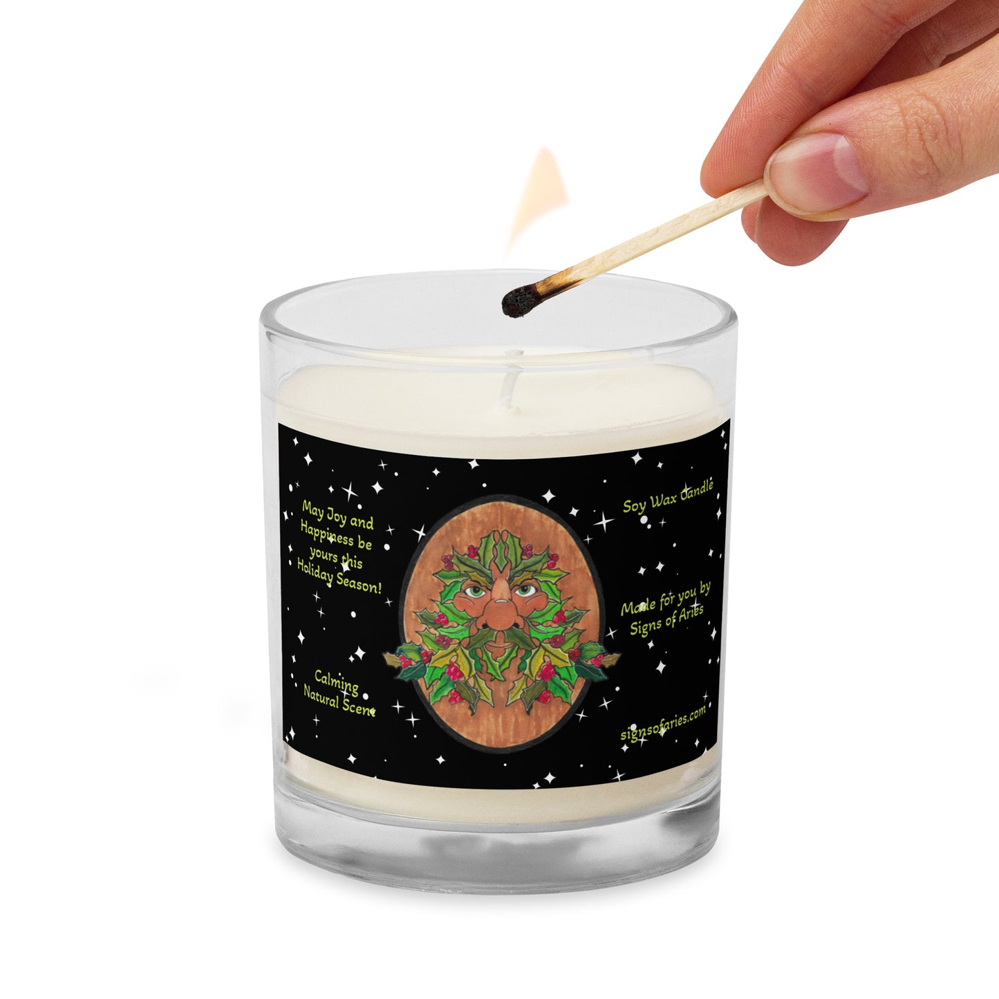 "Hollyman" soy wax candle