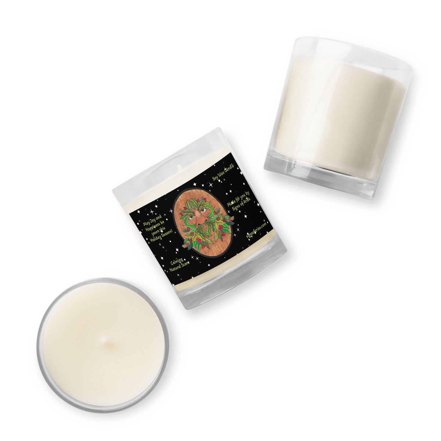 "Hollyman" soy wax candle