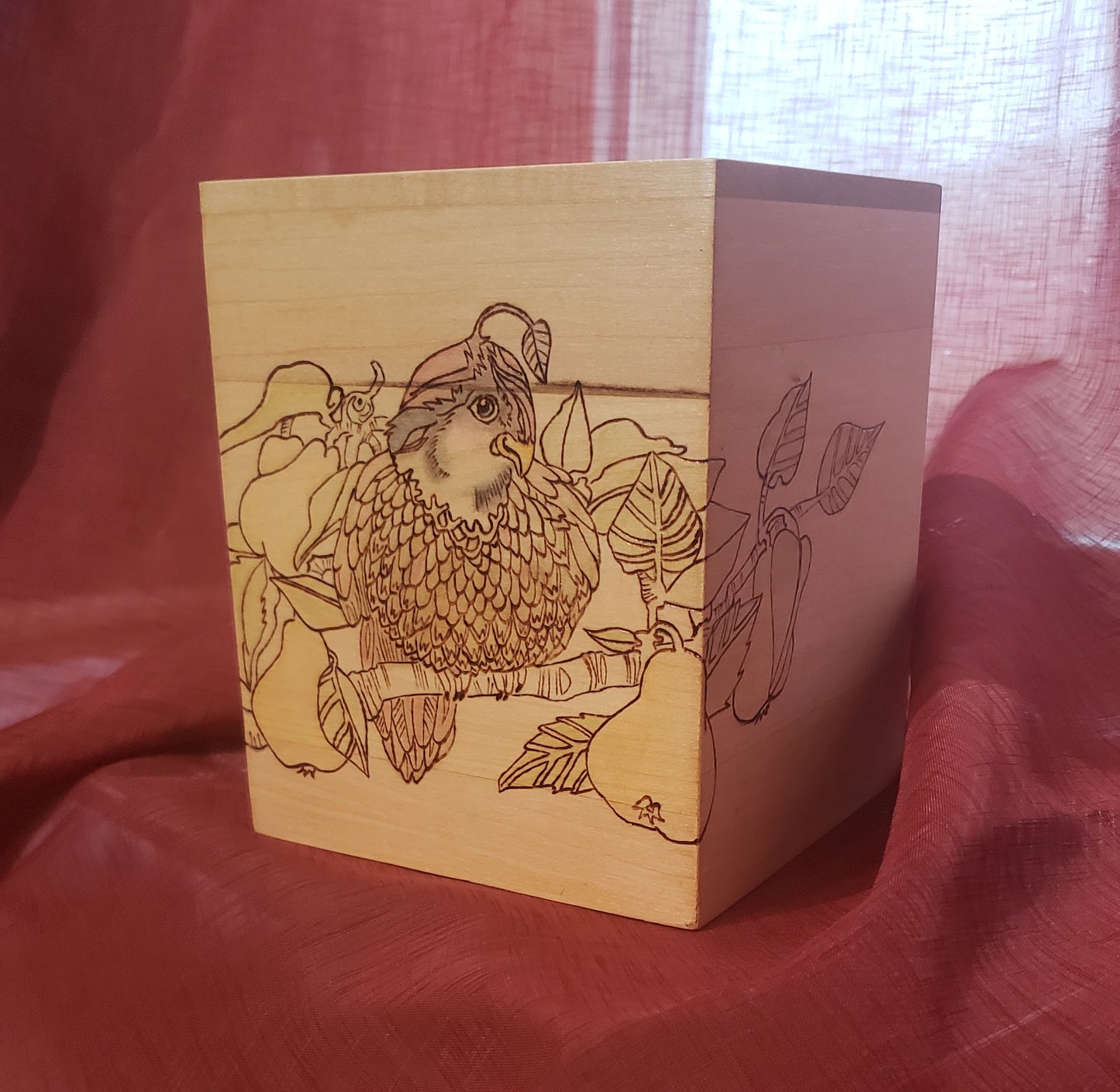 Partridge tissue box