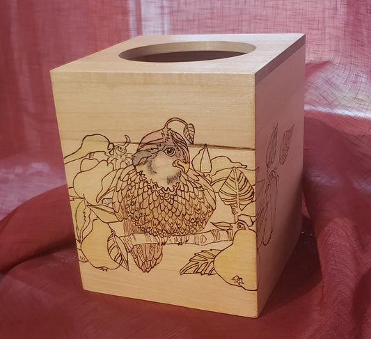 Partridge tissue box