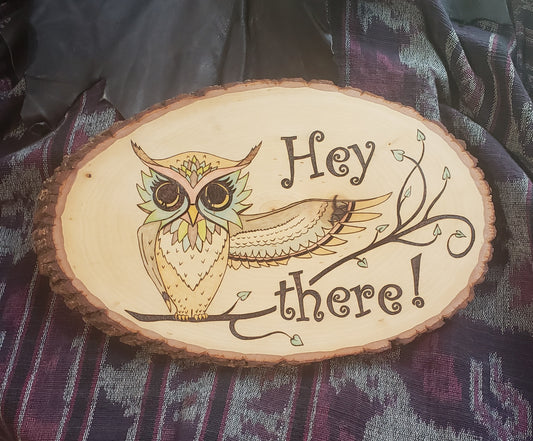 Owl Welcome Sign