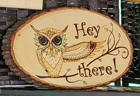 Owl Welcome Sign