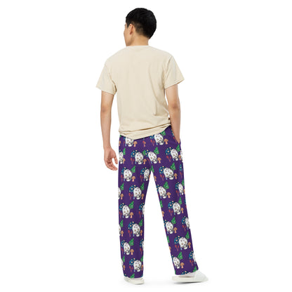 Skullshroom unisex wide-leg pants