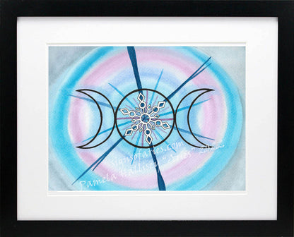 Triple Moon Flake Original Art